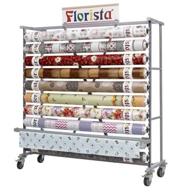 expositor telas 16 rolos...