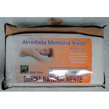 almofada Visco perfurada 60x37cm Aloe Vera